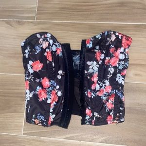 Corset floral top